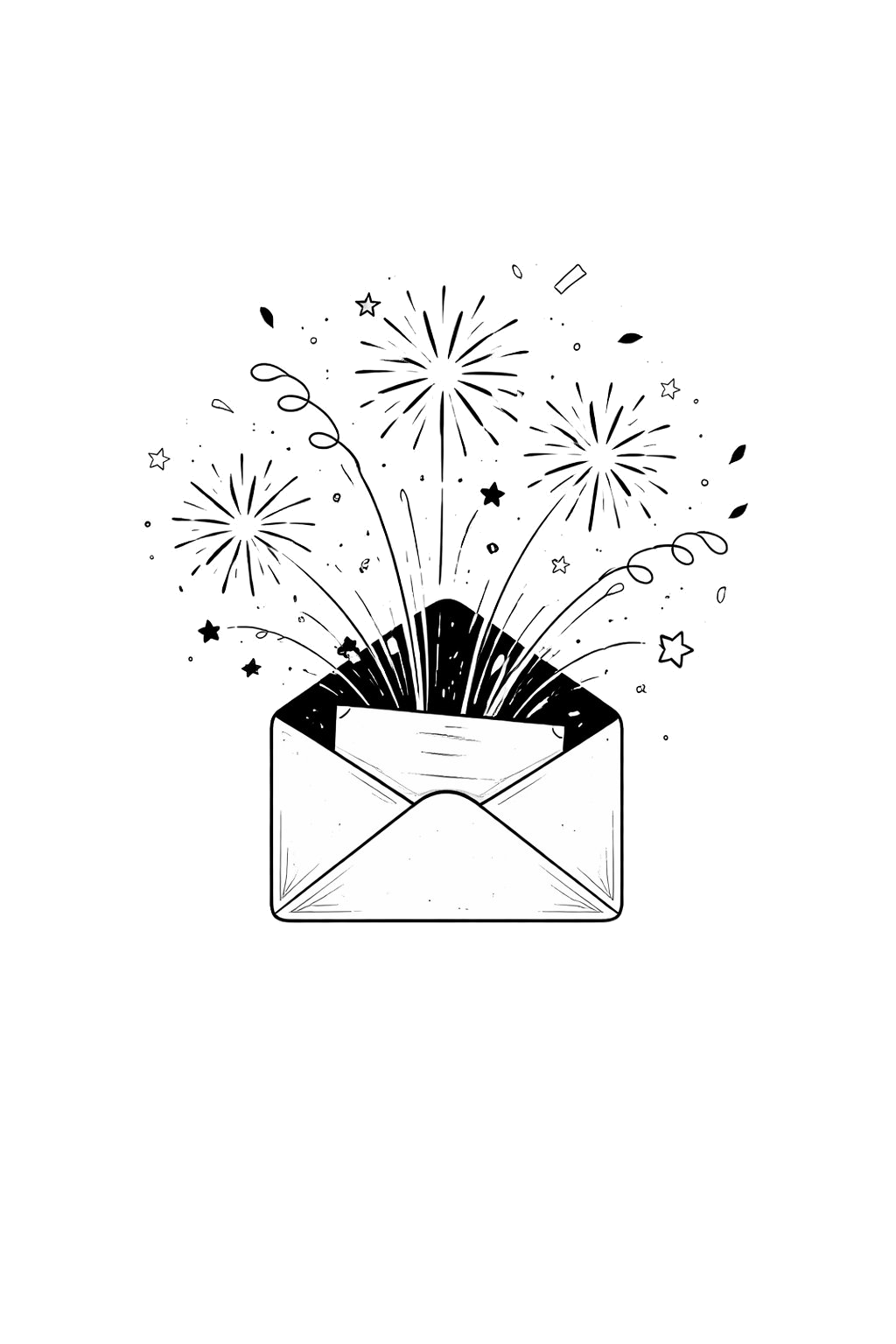 An open envelope